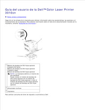 Dell 3010cn Guia Del Usuario