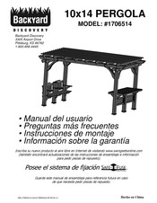 Backyard Discovery 10x14 PERGOLA Manual Del Usuario