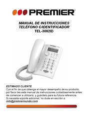 Premier TEL-3082ID Manual De Instrucciones