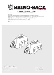 Rhino-Rack SX066 Manual Del Usuario