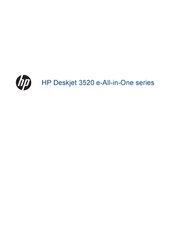 HP Deskjet 3520 e-All-in-One Serie Manual De Usuario