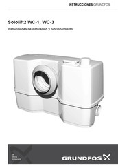 Grundfos Sololift2 WC-1 Instrucciones De Instalación Y Funcionamiento