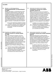 ABB CC Serie Instrucciones De Servicio Y De Montaje