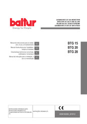 baltur BTG 15 Manual De Instrucciones Para La Instalación, El Uso Y El Mantenimiento
