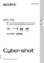 Sony Cyber-shot DSC-TX9 Manual De Instrucciones