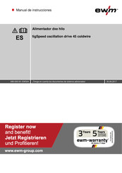 EWM tigSpeed continuous drive 45 coldwire Manual De Instrucciones