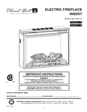 Pleasant Hearth 23-700-712 Manual De Instrucciones