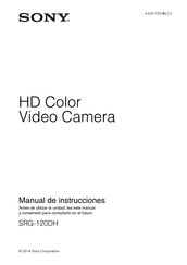 Sony SRG-120DH Manual De Instrucciones