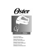 Oster MIXMASTER 2504 Manual De Instrucciones