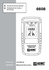 AEMC Instruments 6608 Manual De Instrucciones