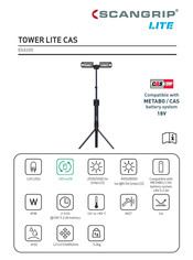 SCANGRIP TOWER LITE CAS Manual De Instrucciones