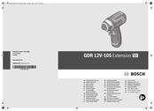 Bosch GDR 12V-105 Extension Manual Original