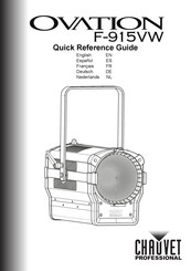 Chauvet Professional Ovation F-915VW Guía De Referencia Rápida