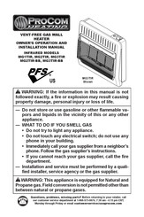 Procom Heating MG3TIR-BB Manual De Funcionamiento E Instalacion Del Propietario