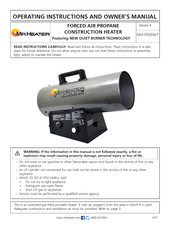 MrHeater MHI170QFAVT Manual Del Usuario