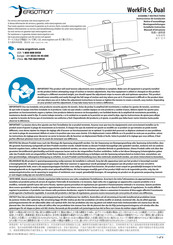 Ergotron WorkFit-S Dual Instrucciones De Instalación