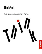 Lenovo ThinkPad E470 Guia Del Usuario