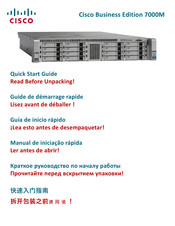 Cisco Business Edition 7000M Guia De Inicio Rapido