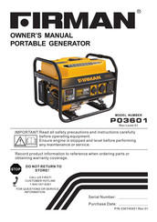 Firman P03601 Manual De Instrucciones