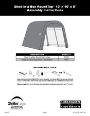 ShelterLogic Shed-in-a-Box RoundTop Manual De Instrucciones