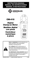 Greenlee CM-410 Manual De Instrucciones