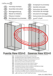 Radaway Essenza New KDJ+S Instrucciones De Ensamblaje