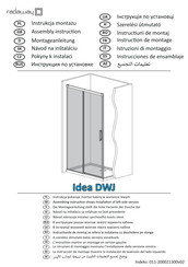 Radaway Idea DWJ Instrucciones De Ensamblaje