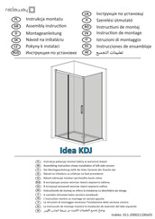 Radaway Idea Gold KDJ Instrucciones De Ensamblaje