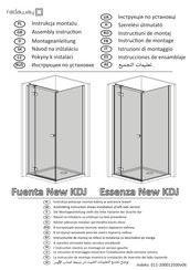 Radaway Essenza New KDJ Instrucciones De Ensamblaje