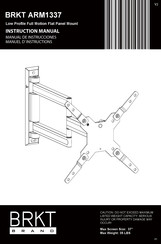 BRKT Brand ARM1337 Manual De Instrucciones