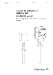 Endress+Hauser iTHERM TMS11 MultiSens Lineal Manual De Instrucciones