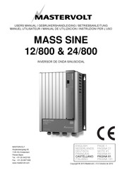 Mastervolt MASS SINE 12/800 Manual De Utilización