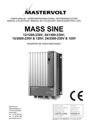 Mastervolt MASS SINE 12/1200 Manual De Utilización