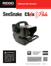 RIDGID SeeSnake CS6X PAK Manual Del Usuario