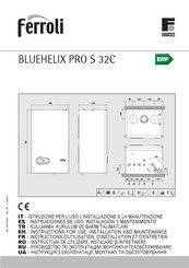 Ferroli BLUEHELIX PRO S 32C Instrucciones De Uso