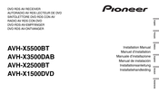 Pioneer AVH-X1500DVD Manual De Instalación