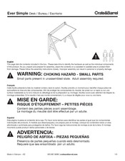 Crate&Barrel Ever Simple Manual De Instrucciones