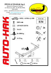 AUTO-HAK E54 Manual De Instrucciones