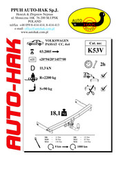 AUTO-HAK K53V Manual De Instrucciones