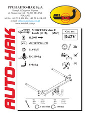 AUTO-HAK D42V Manual De Instrucciones