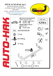 AUTO-HAK G54A Manual De Instrucciones