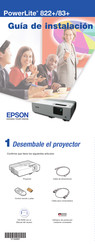 Epson PowerLite 822+ Guia De Instalacion