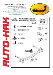 AUTO-HAK D39 Manual De Instrucciones