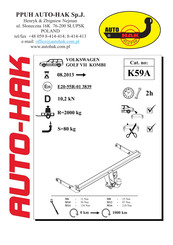 AUTO-HAK K59A Manual De Instrucciones