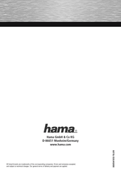 Hama 00054105 Instrucciones De Uso