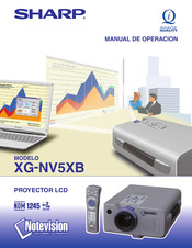 Sharp Notevision XG-NV5XB Manual De Operación