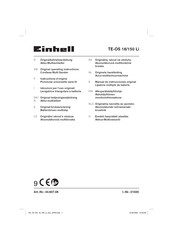 EINHELL TE-OS 18/150 Li Manual De Instrucciones