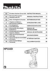 Makita HP332D Manual De Instrucciones