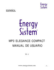 Energy Sistem MP3 ELEGANCE COMPACT Manual De Usuario