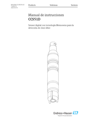 Endress+Hauser CCS51D Manual De Instrucciones